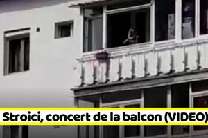 Piatra-Neamţ: Sara Stroici, concert de la balcon în prima zi de Paşte (VIDEO)