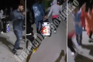  Un grup de romi au sfidat legea şi bunul simţ cu o petrecere în cimitir, în noaptea de Înviere (VIDEO)