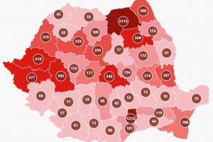 Tot 109 cazuri de Covid-19 confirmate în judeţul Bistriţa-Năsăud