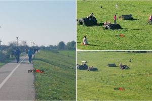 FOTO. ,,Izolare” la iarbă verde în Satu Mare. Mai mulţi sătmăreni au ignorat restricţiile