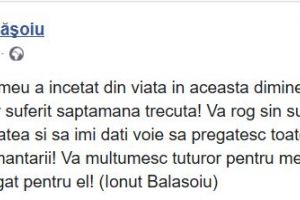 Fusese diagnosticat cu coronavirus: Lumea artistica, in doliu. Un artist roman a incetat din viata   