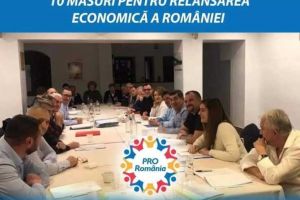 PRO România propune zece măsuri pentru relansarea economică a României