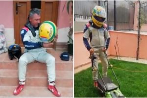 Zgomot de bolid“ la Mangalia: Pilotul campion Emil Ghinea, cursa in miniatura“, in curtea casei sale!