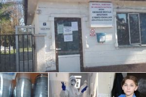 Viziere pentru secţia de Boli Infecţioase, donate de elevii de la cercul de electronică al Palatului Copiilor Bistriţa