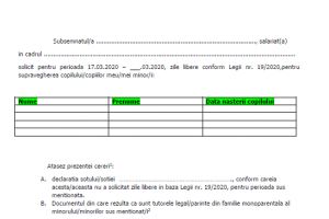 Zile libere pentru părinţi / Decontarea sumelor se face în termen de 60 de zile calendaristice de la depunerea documentelor