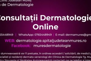 Consultaţii online la Clinica de Dermatologie din Târgu Mureş