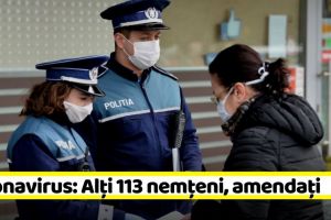 Coronavirus: Alţi 113 nemţeni, amendaţi