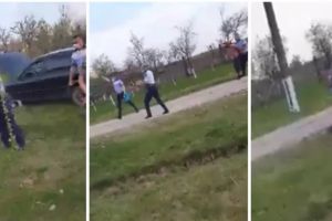 VIDEO. Poliţist sfidat de un infractor chiar după ce a tras un foc de avertisment în aer, în judeţul Timiş. „Mă duc să iau toporul să vă dau în cap!”