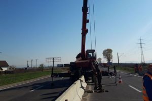 Atenţie cum circulaţi pe DN11, unde se fac lucrări de reparaţii
