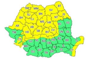 COD GALBEN de vânt puternic, sâmbătă, în Alba şi alte judeţe. Rafalele vor depăşi 80…100 km/h, la munte
