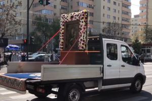 Icoana de la Nicula, purtată în procesiune, în portbagaj, în Cluj-Napoca VIDEO