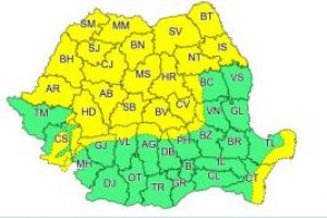 ANM: Atenţionare Cod galben de vânt în 31 de judeţe, până la ora 23:00
