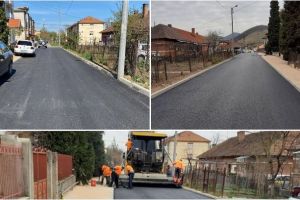FOTO| Lucrările pe strada Mihail Sadoveanu din Cugir au fost finalizate. Investiţie de 1.000.000 de lei, din bugetul local