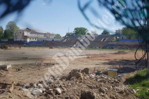 Imagini exclusive de azi, de la stadionul Eugen Popescu. Vezi stadiul lucrărilor