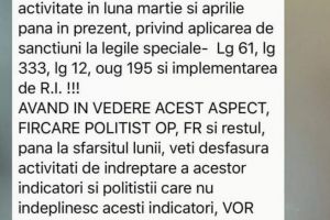 DOVADA ca amenzile se dau 