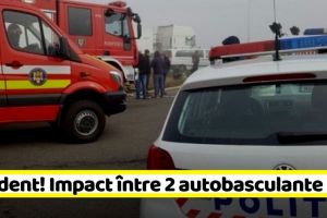 NEAMȚ: Accident cu victimă. Impact între 2 autobasculante