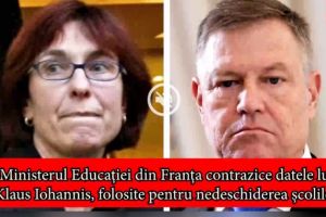 Ministerul Educaţiei din Franţa contrazice datele lui Klaus Iohannis, folosite pentru nedeschiderea şcolilor: „Nu sunt cazuri de infectări în şcoli”