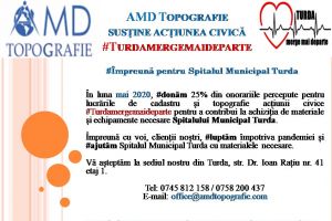 AMD Topografie susţine acţiunea civică #Turdamergemaideparte