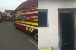 UPDATE FOTO| Tragedie la Blaj: Cadavrul carbonizat al unei femei, găsit într-o locuinţă cuprinsă de flăcări