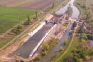 FOTO. Barajul de la Sânmihaiu Român aduce navigabilitatea pe Bega mai aproape de realitate!