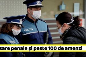 COVID-19: 2 dosare penale şi peste 100 de amenzi, ieri, în Neamţ