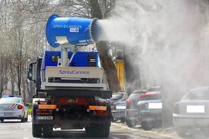 Continua dezinfectia cu un atomizor de mare capacitate, in Constanta