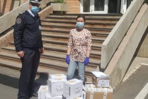 Donaţie de materiale sanitare către ISU Galaţi