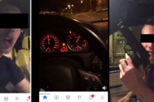 BEIZADEA DIN PITEŞTI, CU PISTOLUL LA VOLAN ŞI LIVE PE FACEBOOK !