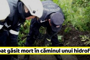 NEAMȚ: Bărbat găsit mort în căminul unui hidrofor