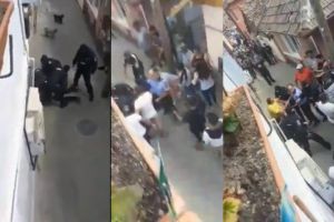 FOTO VIDEO Bătaie ca-n filme la Blaj, de 1 Mai – Șapte persoane au ajuns după gratii