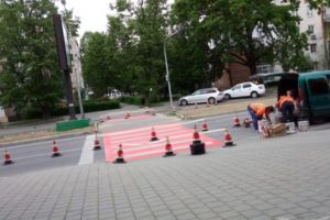 TRECERI DE PIETONI REFĂCUTE ŞI PE CALEA BUCUREŞTI