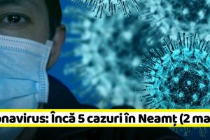 Coronavirus: Încă 5 cazuri în Neamţ. Vezi situaţia pe judeţe (2 mai)