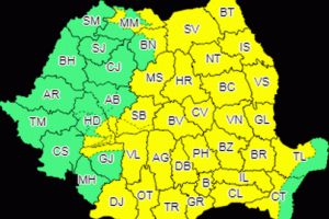 Alertă meteo! Judeţul Botoşani, sub Cod galben