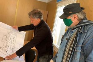 O parte din schitele de proiectare pentru lucrarile de restaurare a Cazinoului din Constanta, finalizate 