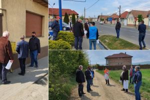 FOTO| Viaţa merge înainte, la Sebeş: S-a predat amplasamentul pentru începerea lucrărilor de îngropare a cablurilor pe 3 străzi din oraş