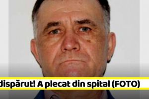 NEAMȚ: Bărbat dat dispărut! A plecat din spital şi nu a mai revenit (FOTO)