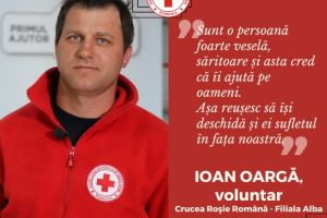 Angajat într-o multinaţională, VOLUNTAR al Crucii Roşii – filiala Alba: „Sufletul este mai important decât câştigul financiar”
