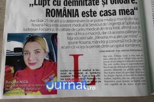 Asistentă medicală şi voluntar ISU Vrancea, interviu pentru Revista VIVA