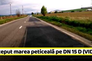 NEAMȚ: A început marea peticeală pe drumul Piatra-Neamţ – Roman (VIDEO)