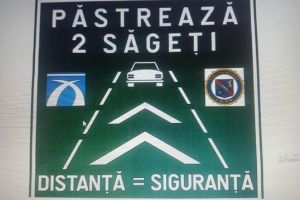 Proiect CNAIR: Distanţa de siguranţă între maşini, marcată prin săgeţi pe asfalt