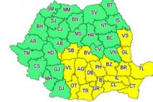 Avertizare ANM: COD GALBEN de ploi pentru zona de Sud a judeţului Alba şi mai multe judeţe din ţară