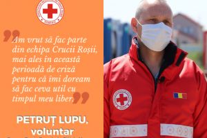 Contabil şi voluntar al Crucii Roşii Vrancea în lupta cu coronavirusul! Petruţ Lupu: „Îmi doream să fac ceva ceva util cu timpul meu liber!”