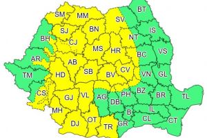 Avertizare de ploi şi precipitaţii mixte la munte + Cod galben de vânt în Bistriţa-Năsăud