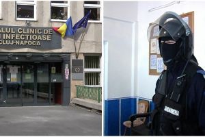 Romii din Dej s-au răsculat la Clinica de Contagioase Cluj! Jandarmii au intervenit. Motivul răscoalei