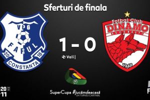 Fotbal virtual: FC Farul Constanta a castigat primul meci cu Dinamo, din sferturile SuperCupei #jucamdeacasa