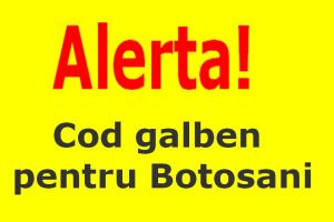 Alertă meteo. Judeţul Botoşani, sub Cod galben