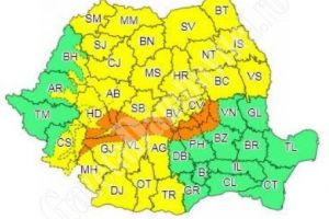 Se anunţă Cod Portocaliu de vânt pentru zona montană a judeţului