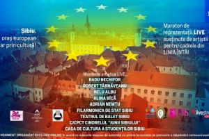 9 mai: Ziua Europei, sărbătorită la Sibiu, în condiţii speciale. Într-un eveniment maraton, artiştii sibieni îşi unesc forţele pentru a transmite un mesaj de recunoştinţă, unitate şi solidaritate faţă de toate cadrele din LINIA ÎNTÂI