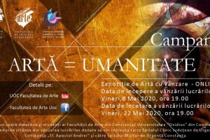 #ConstantaEsteBine: Lucrari donate de profesorii si studentii Facultatii de Arte vor fi scoase la vanzare in cadrul unei expozitii online. Banii vor pleca catre spitale