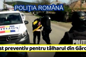 Tâlharul din Gârcina, arestat preventiv 30 de zile